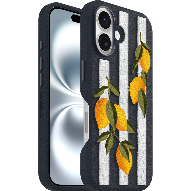 product image 1 - iPhone 16 Funda Symmetry Series Cactus Leather Embroidery