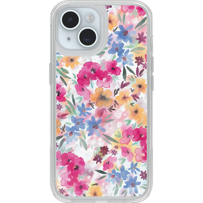 iPhone 16e/15/14/13 Case | Symmetry Series Clear for MagSafe Confetti of Blossoms