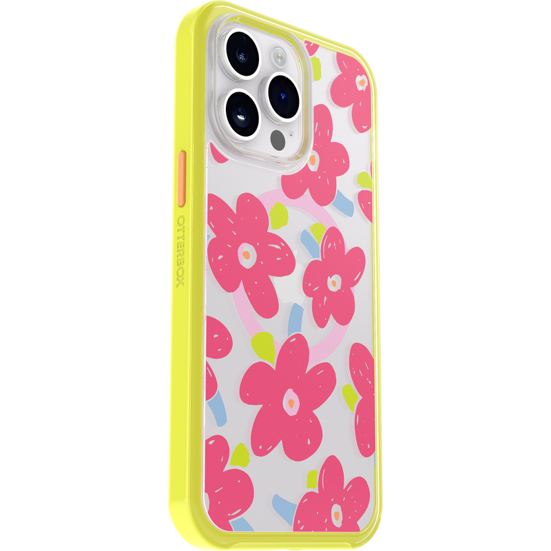product image 3 - iPhone 14 Pro Max Funda Symmetry Series Clear para MagSafe Fluttering Flora