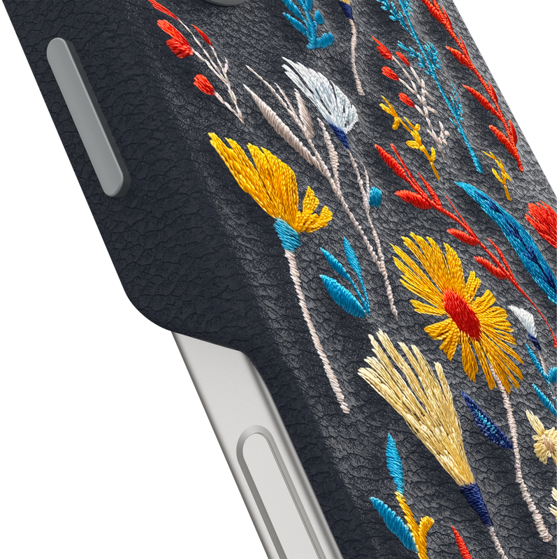 product image 3 - iPhone 16 Funda Symmetry Series Cactus Leather Embroidery