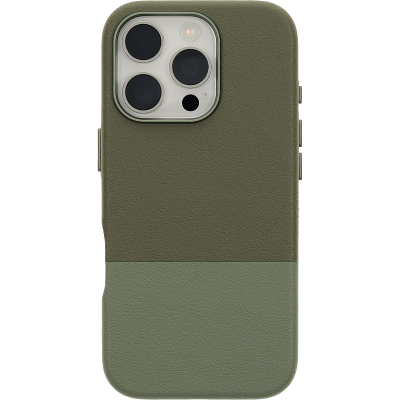 product image 2 - iPhone 16 Pro Funda Statement Series Cactus Leather para MagSafe