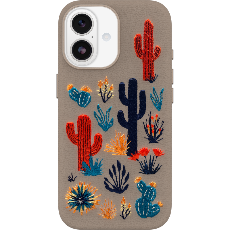 product image 1 - iPhone 17 Funda Symmetry Series Cactus Leather Embroidery