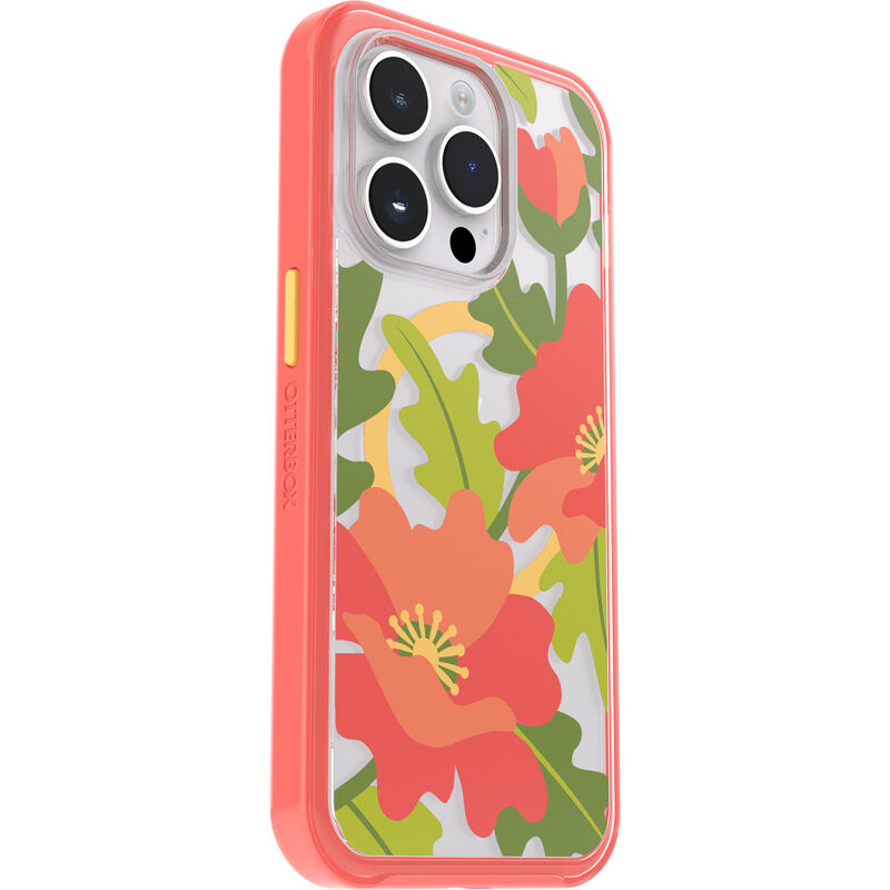 product image 3 - iPhone 14 Pro Funda Symmetry Series Clear para MagSafe Fluttering Flora