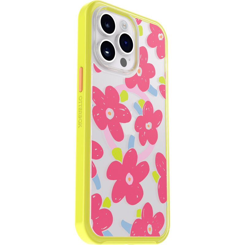 product image 3 - iPhone 14 Pro Max Funda Symmetry Series Clear para MagSafe Fluttering Flora