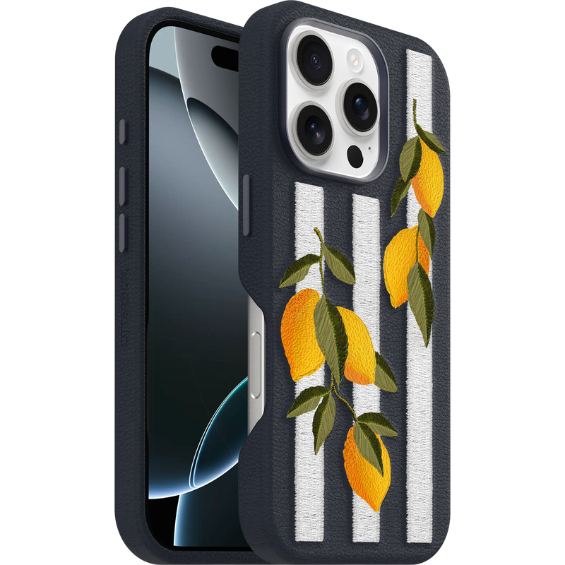 product image 1 - iPhone 16 Pro Funda Symmetry Series Cactus Leather Embroidery