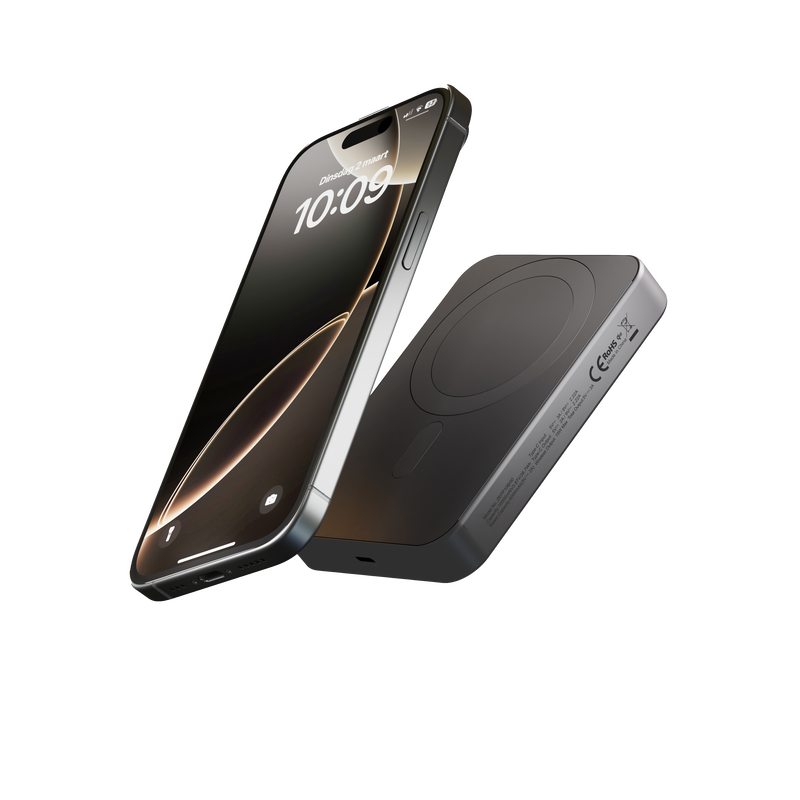 product image 1 - Zens Qi2 Batería Externa Slim Aluminium Powerbank Qi2 10k mAh