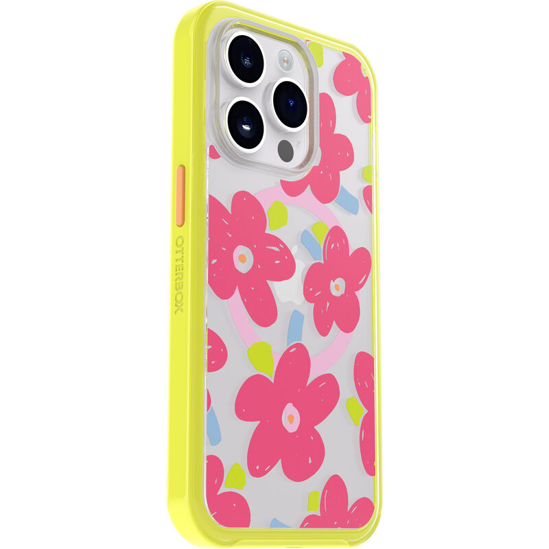 product image 3 - iPhone 14 Pro Funda Symmetry Series Clear para MagSafe Fluttering Flora