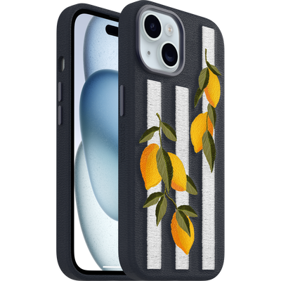 iPhone 16e and iPhone 15 Case | Symmetry Series Cactus Leather Embroidery