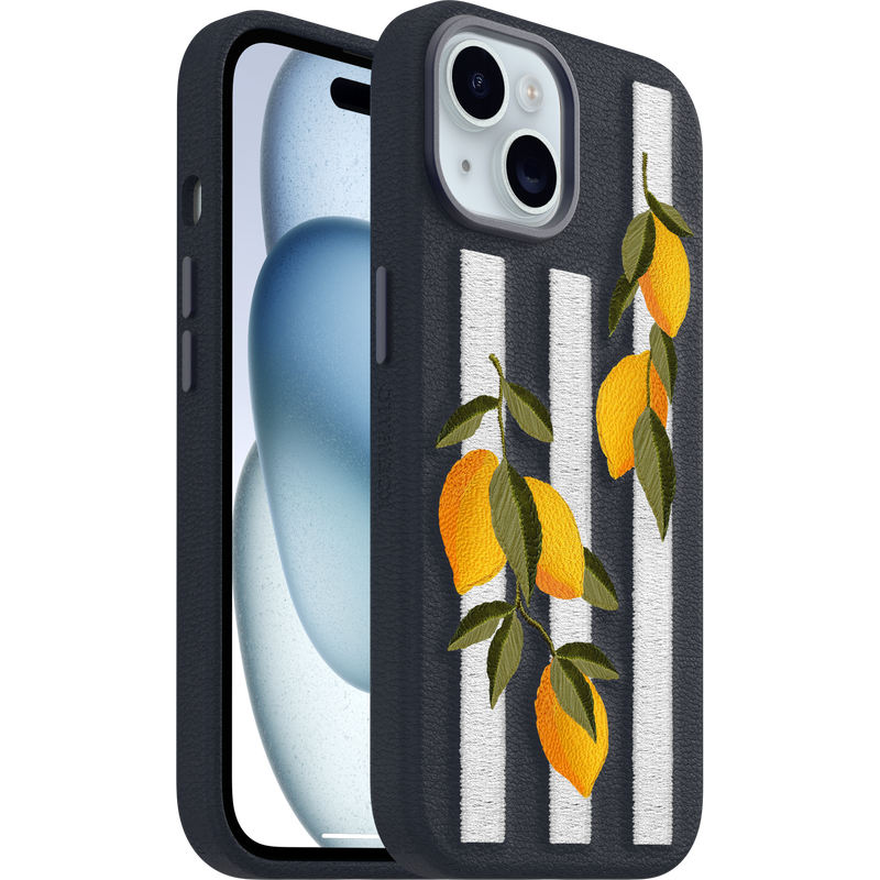 product image 1 - iPhone 16e y iPhone 15 Funda Symmetry Series Cactus Leather Embroidery