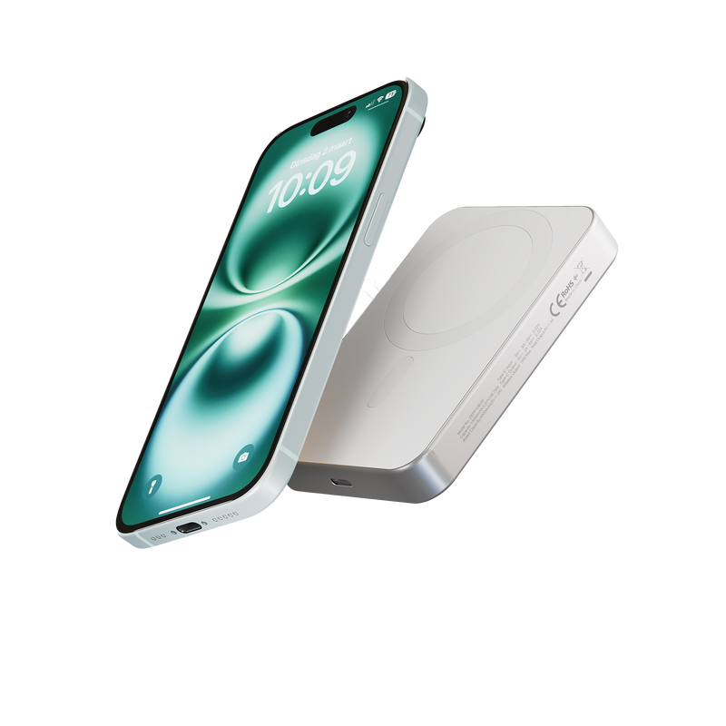 product image 1 - Zens Qi2 Batería Externa Slim Aluminium Powerbank Qi2 10k mAh