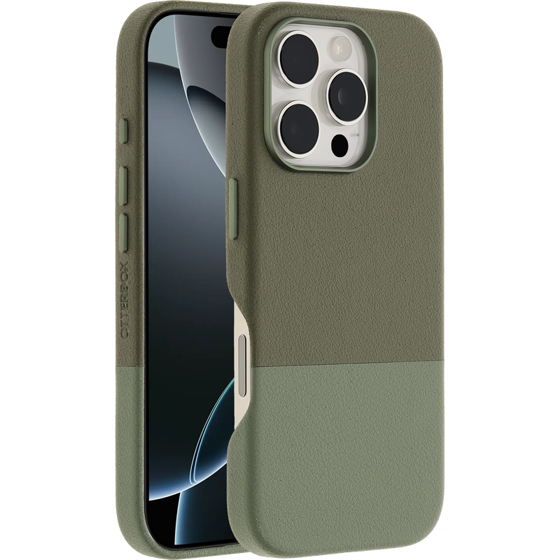 product image 1 - iPhone 16 Pro Funda Statement Series Cactus Leather para MagSafe