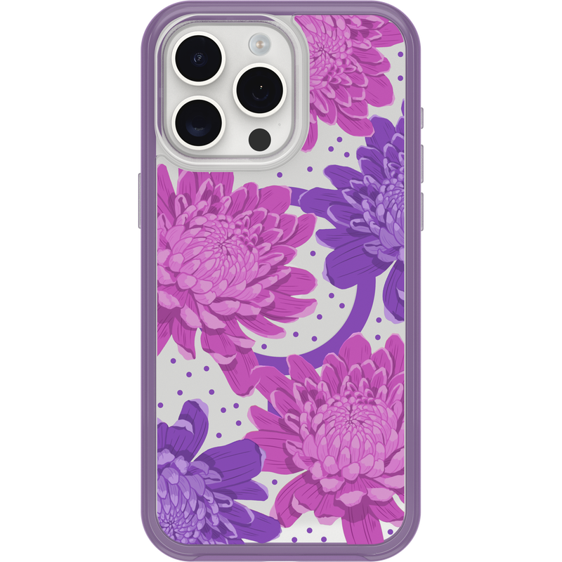product image 2 - iPhone 15 Pro Max Hülle Symmetry Series Clear für MagSafe Fluttering Flora
