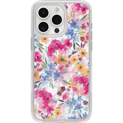 iPhone 15 Pro Max Skal | Symmetry Series Clear för MagSafe Confetti of Blossoms