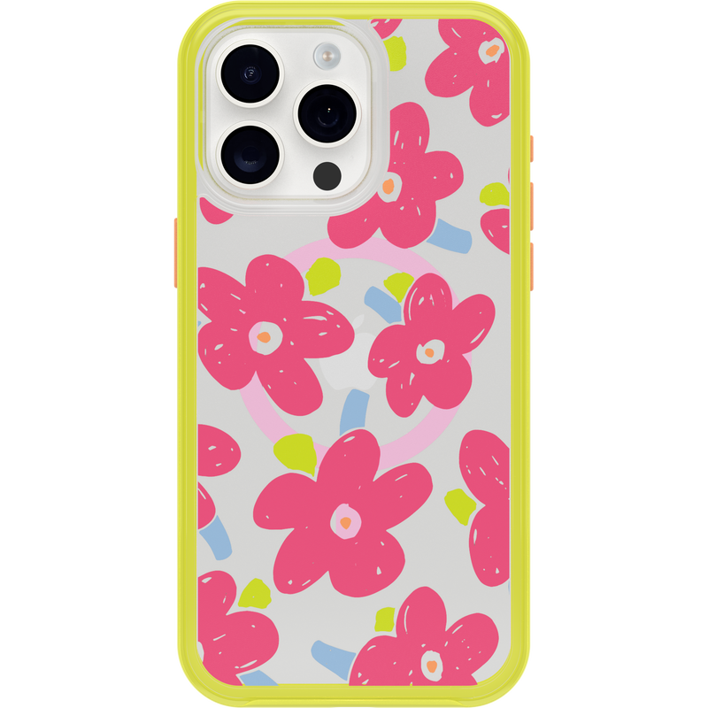 product image 2 - iPhone 15 Pro Max Hülle Symmetry Series Clear für MagSafe Fluttering Flora