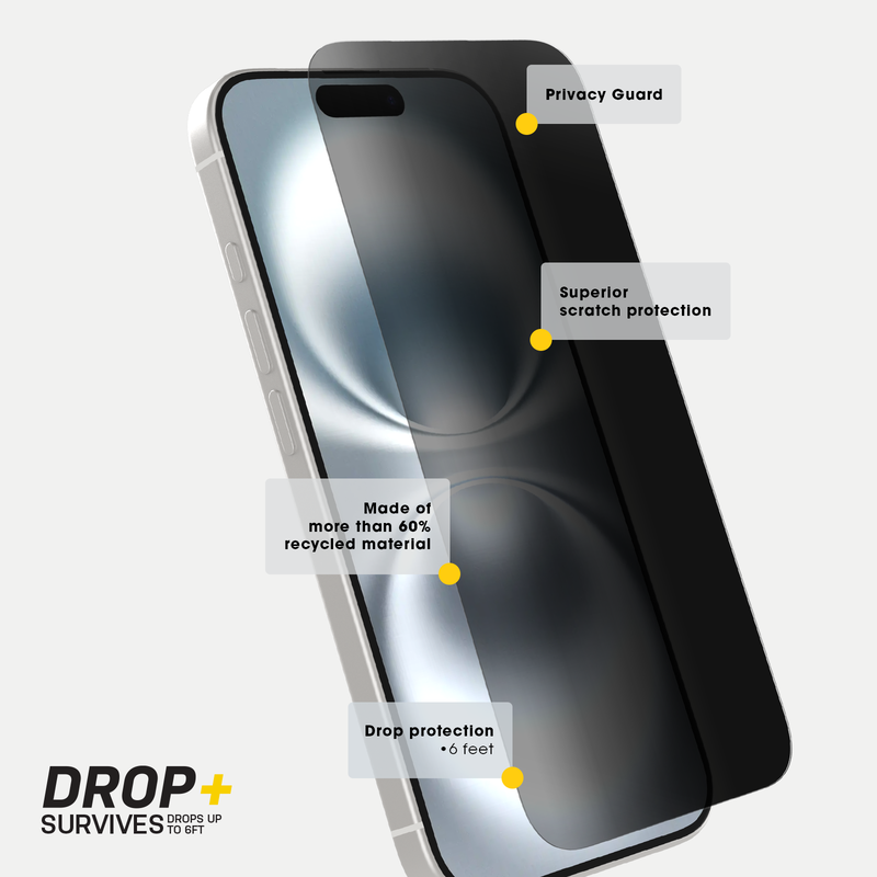 product image 3 - iPhone 16 Protector de Pantalla Premium Pro Glass Privacy Guard