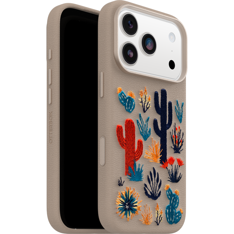 product image 5 - iPhone 17 Pro Funda Symmetry Series Cactus Leather Embroidery