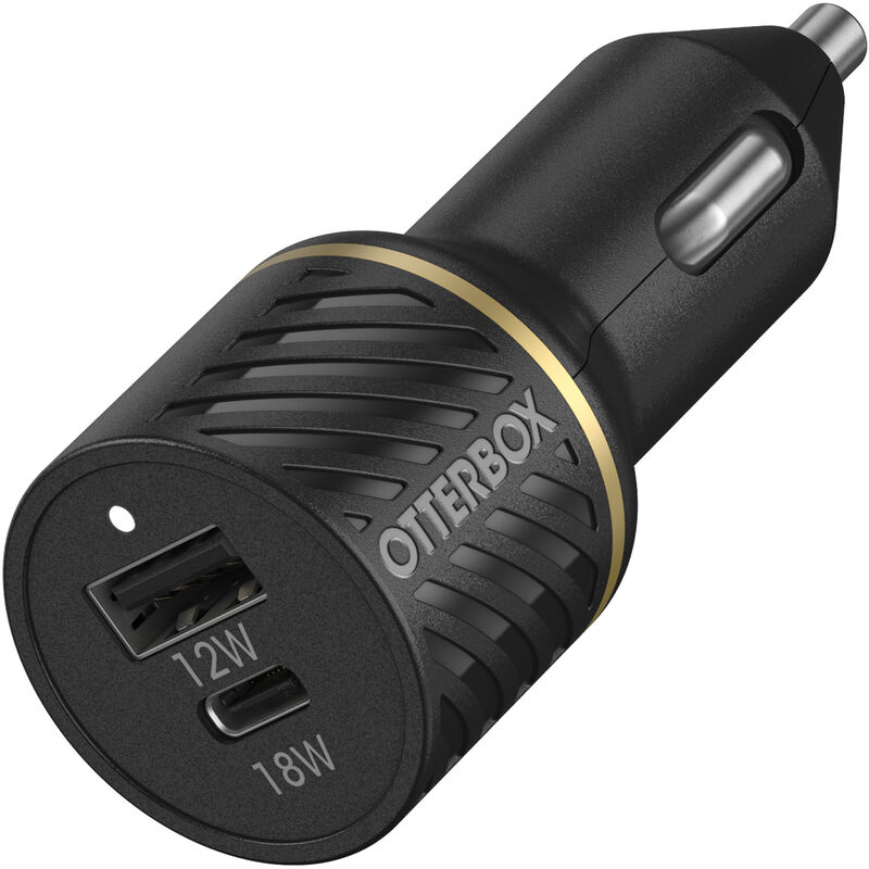 product image 1 - USB-C and USB-A Carga Rápida 2-Port Cargador de coche, 30W Premium Charger