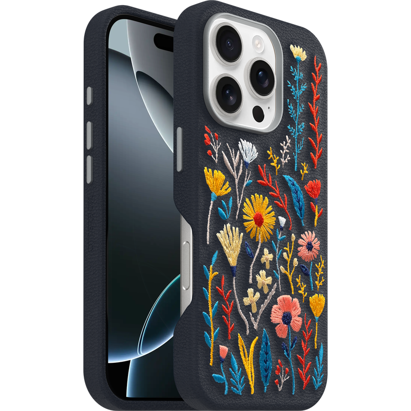 product image 1 - iPhone 16 Pro Funda Symmetry Series Cactus Leather Embroidery