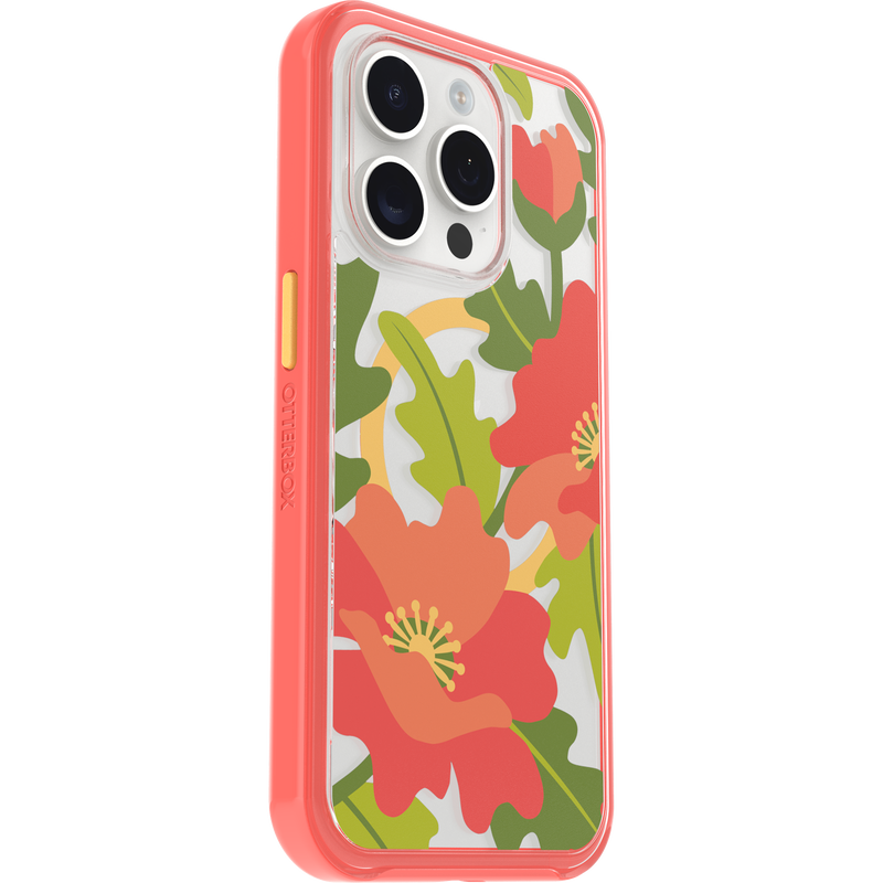 product image 3 - Coque iPhone 15 Pro Symmetry Series Clear pour MagSafe Fluttering Flora