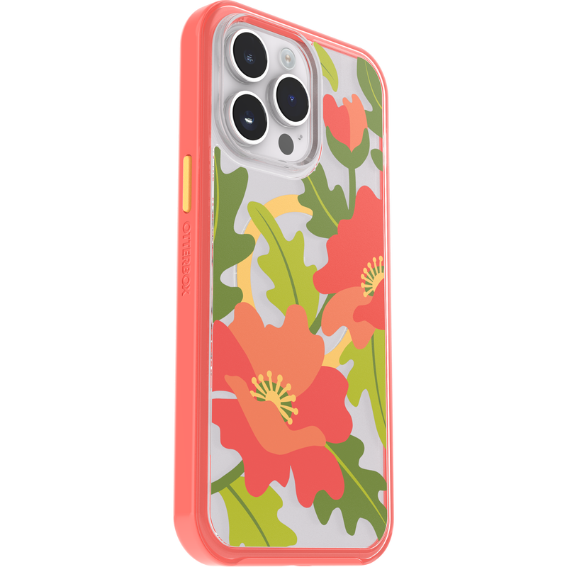 product image 3 - iPhone 14 Pro Max Funda Symmetry Series Clear para MagSafe Fluttering Flora