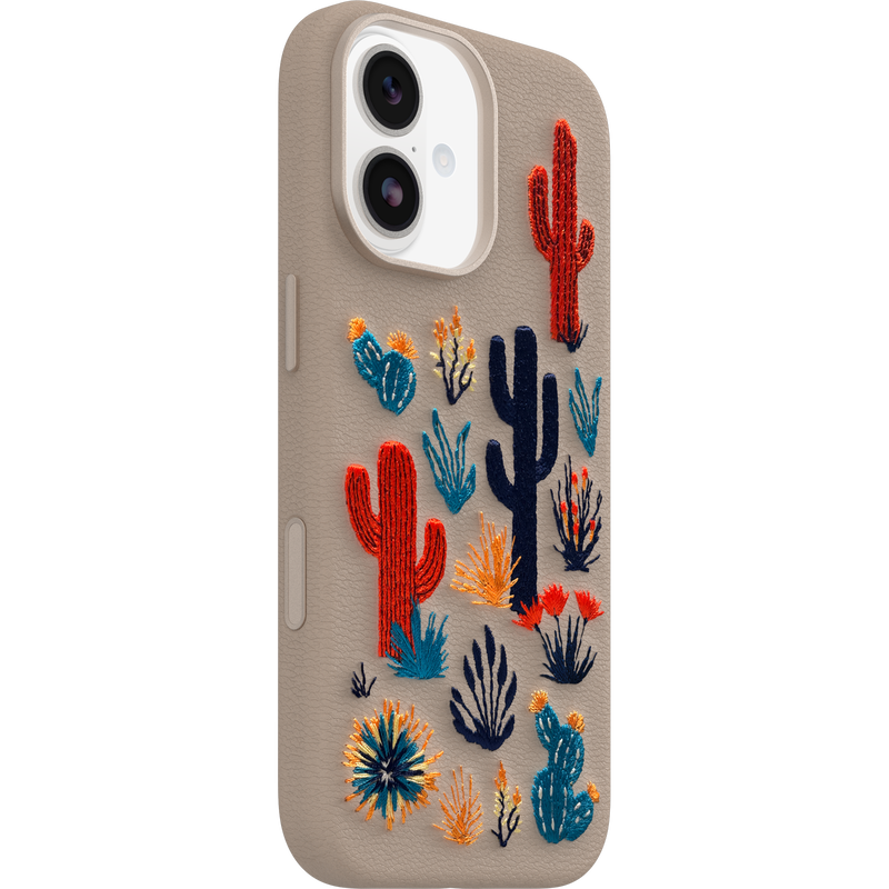 product image 2 - iPhone 17 Funda Symmetry Series Cactus Leather Embroidery