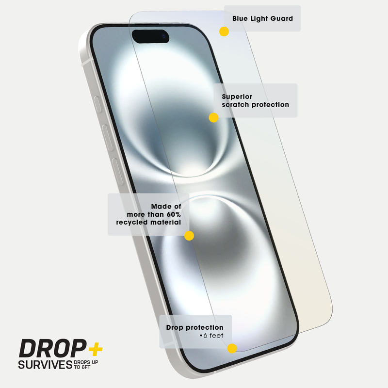 product image 3 - iPhone 16 Pro Displayschutz Premium Pro Glass Blue Light Guard