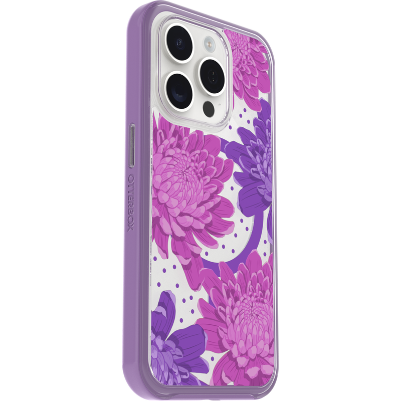 product image 3 - Coque iPhone 15 Pro Symmetry Series Clear pour MagSafe Fluttering Flora