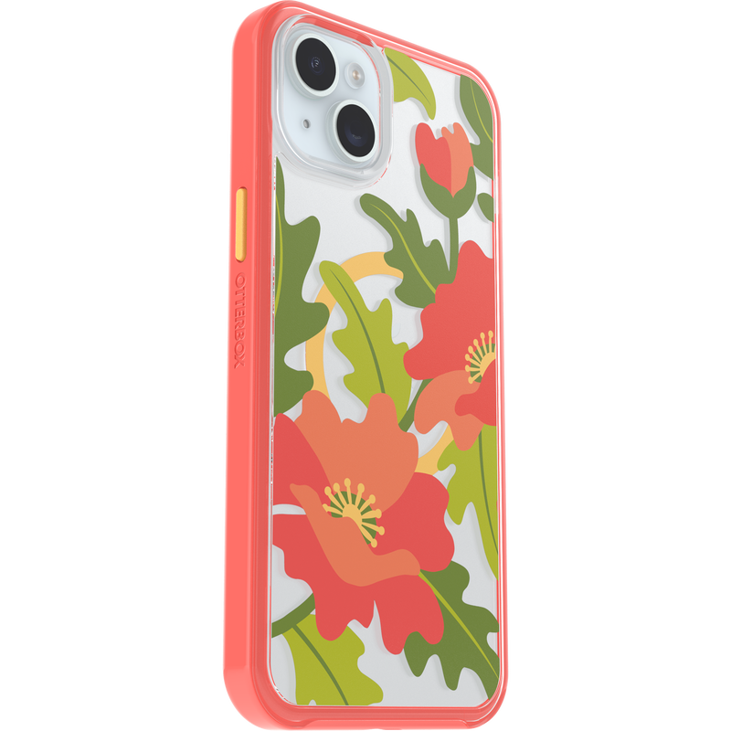 product image 3 - iPhone 14 Plus und iPhone 15 Plus Hülle Symmetry Series Clear für MagSafe Fluttering Flora