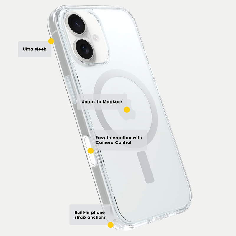 product image 5 - iPhone 16 Pro Max Hülle Symmetry Series Clear für MagSafe mit Camera Control