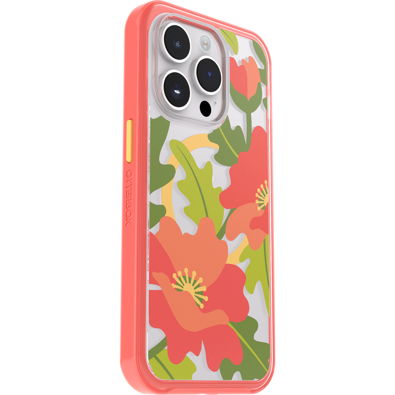 product image 3 - iPhone 14 Pro Funda Symmetry Series Clear para MagSafe Fluttering Flora