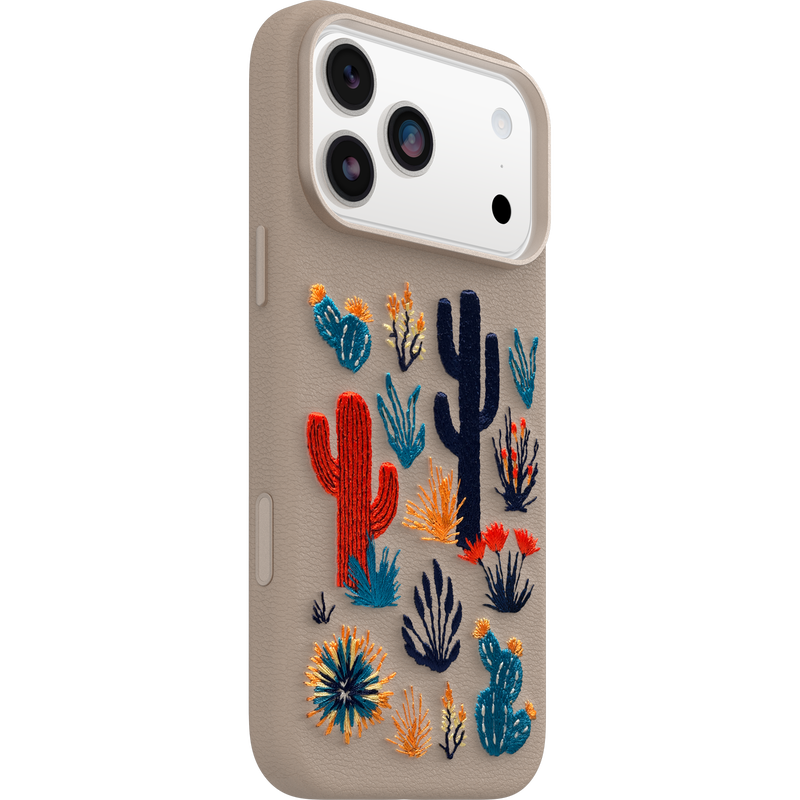 product image 2 - iPhone 17 Pro Max Funda Symmetry Series Cactus Leather Embroidery