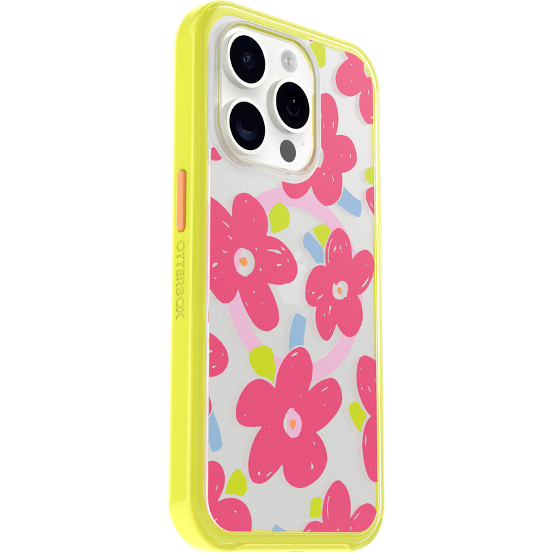 product image 3 - Coque iPhone 15 Pro Symmetry Series Clear pour MagSafe Fluttering Flora