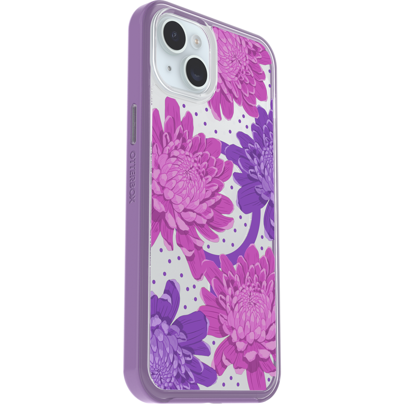 product image 3 - iPhone 14 Plus und iPhone 15 Plus Hülle Symmetry Series Clear für MagSafe Fluttering Flora