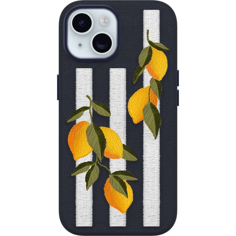product image 2 - iPhone 16e y iPhone 15 Funda Symmetry Series Cactus Leather Embroidery