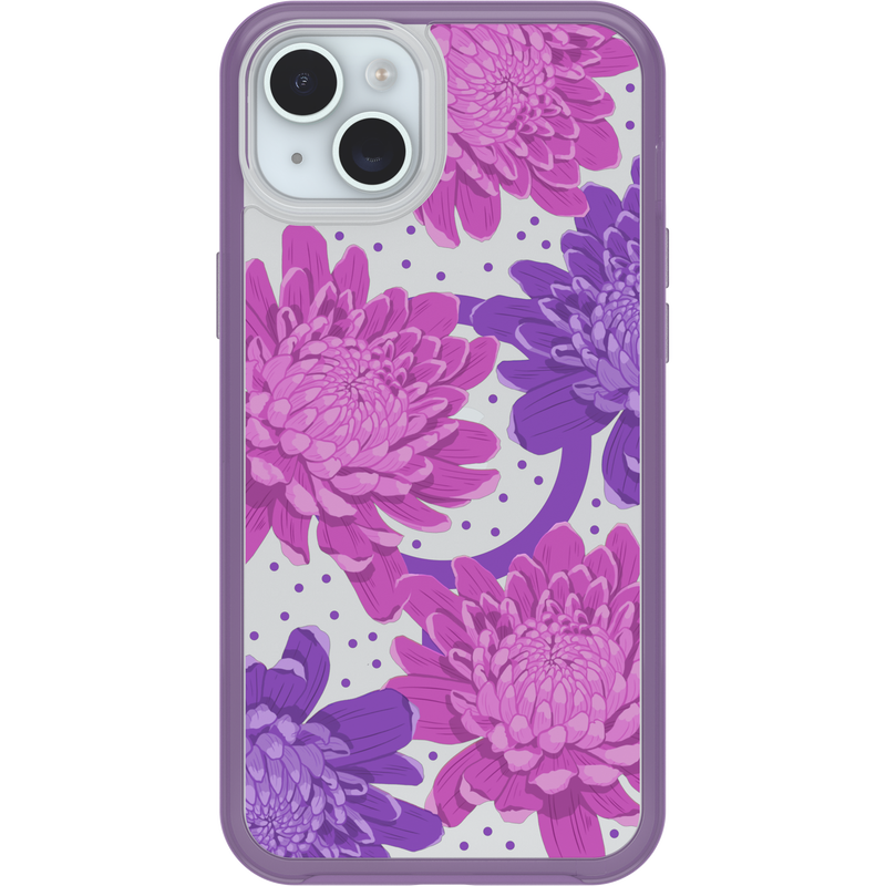 product image 2 - iPhone 14 Plus und iPhone 15 Plus Hülle Symmetry Series Clear für MagSafe Fluttering Flora