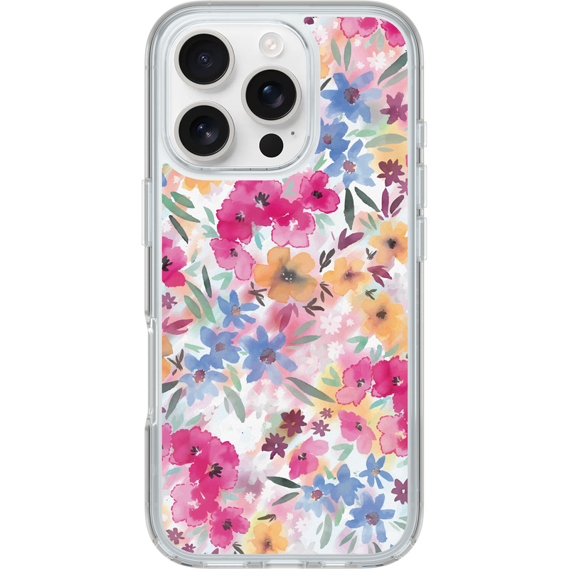 product image 1 - iPhone 16 Pro Funda Symmetry Series Clear para MagSafe Confetti of Blossoms